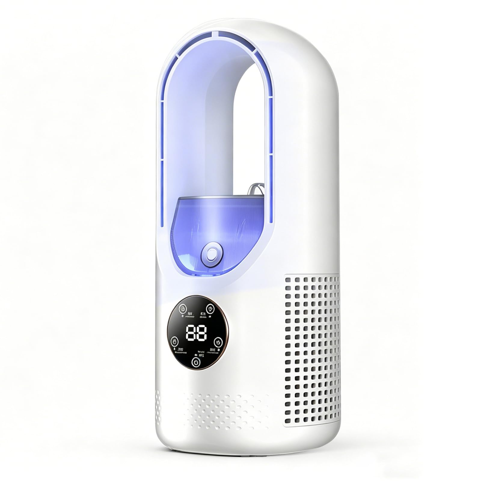 Mini Bladeless Cooling Fan 6-Speed Humidifier Desk Cooler