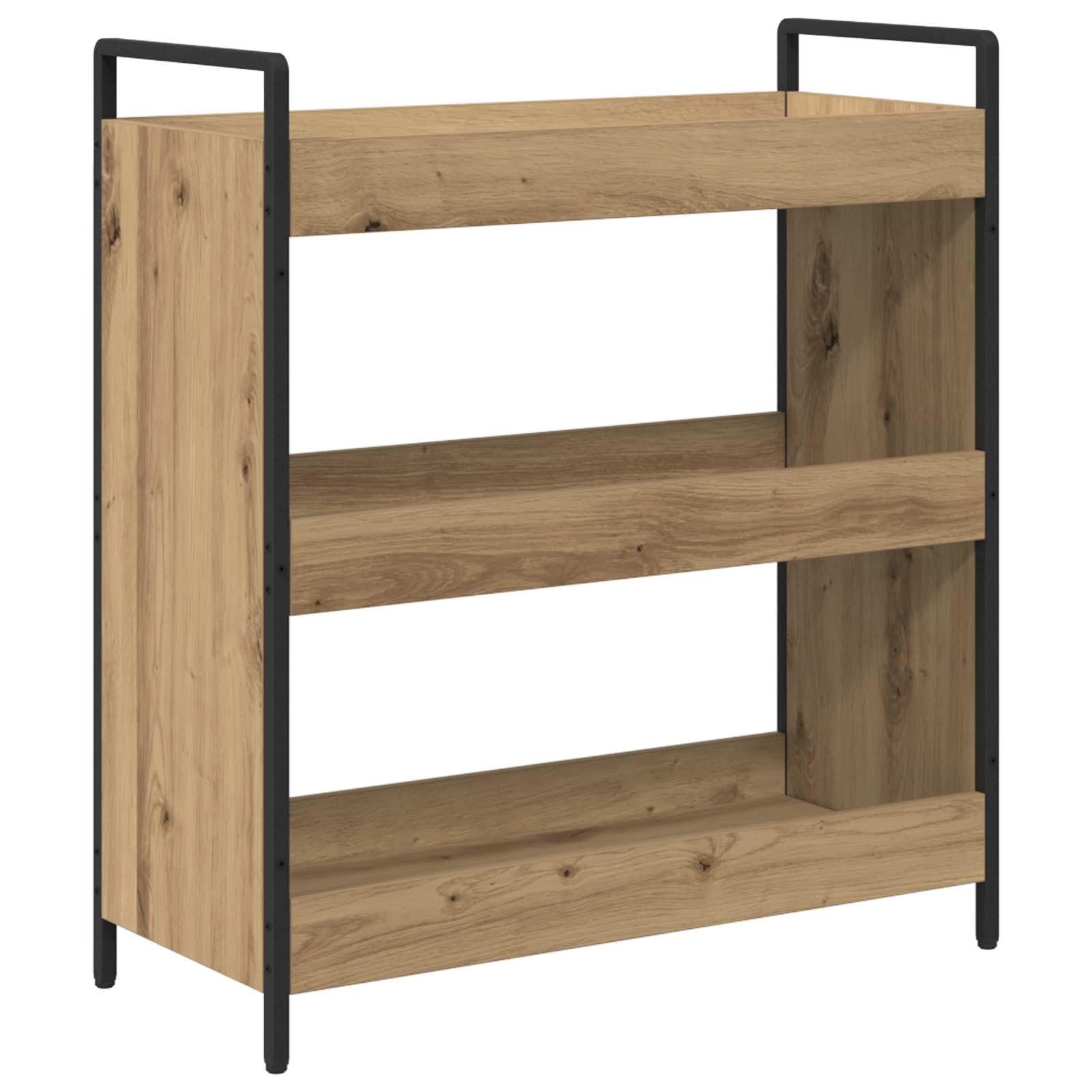 vidaXL Chariot de Cuisine Chêne Artisanal 70 x 30 x 82 cm, Chariot de Cuisine Moderne, Design Rectangulaire, Bois Résistant, Rangement Polyvalent, Gain de Place