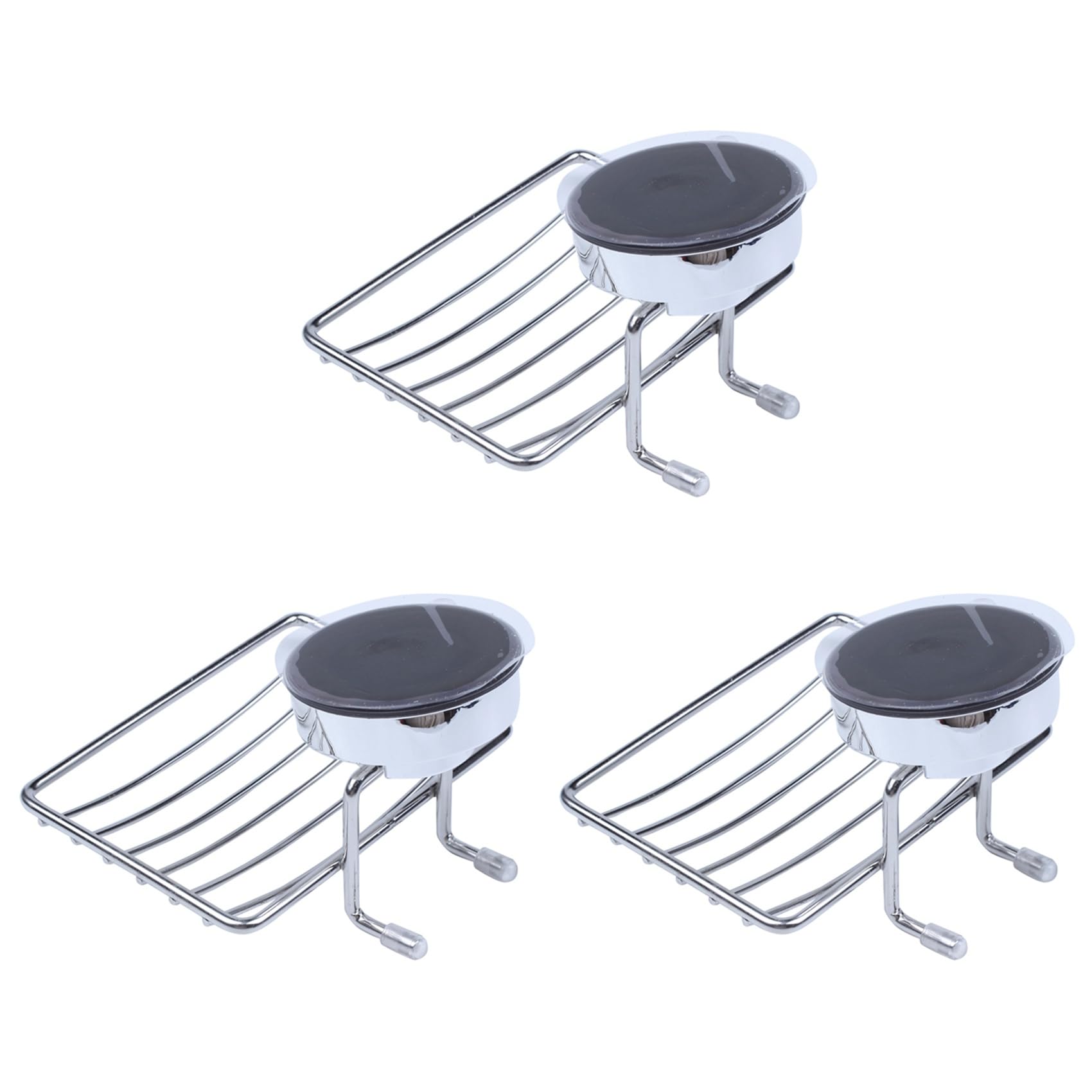 Hndhbfgrt 3X Super Powerful Vacuum Suction Stainless Steel Soap Dish Sponge Holder with Locking Suction(Soap Dish)