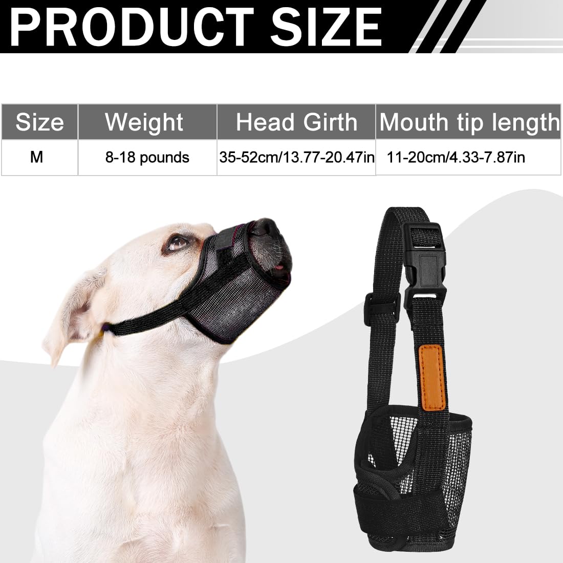 Museruola Cani in Nylon Regolabile