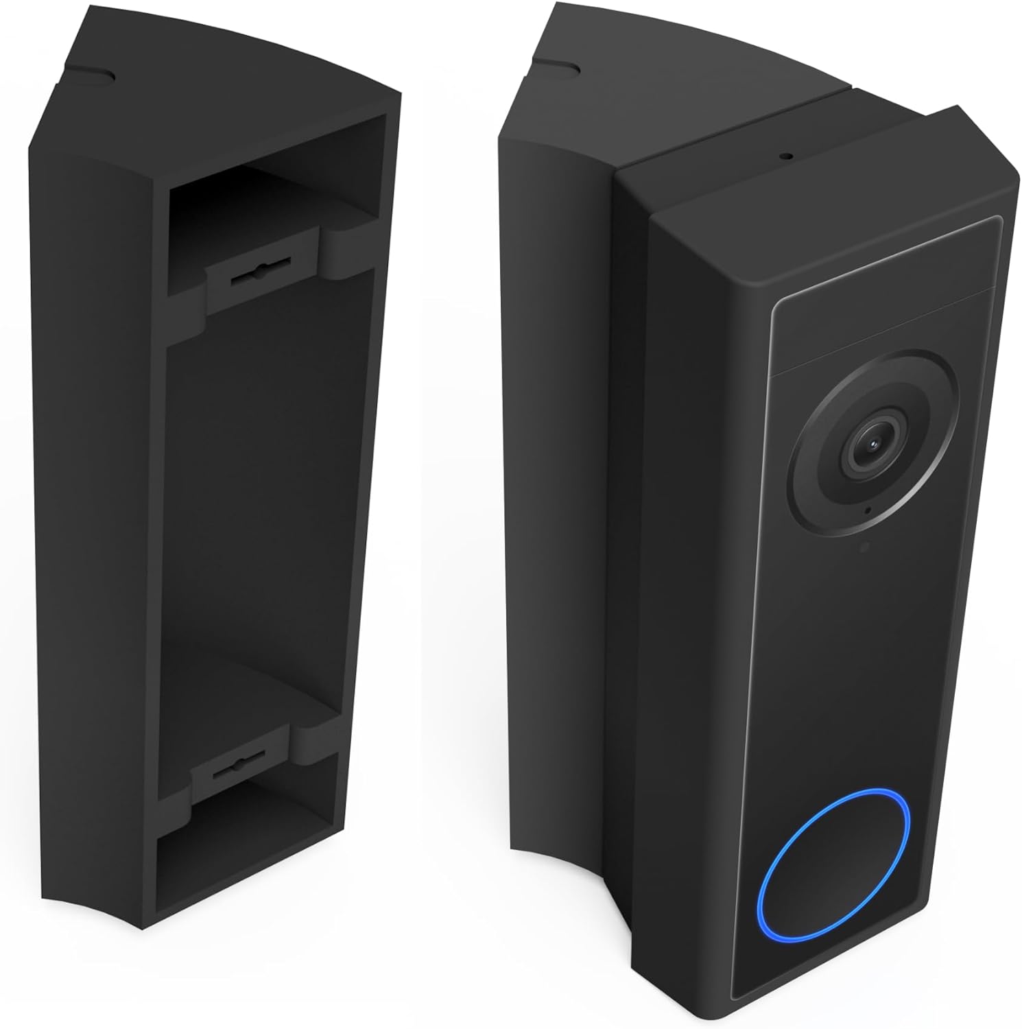 Non-Adhesive Wall Plate Mount for All Eufy Doorbells Battery and Wired 1080p, 2k, Pro, S220, Dual 2K, S330, E340, C30, C31 Back-Plate Covers Holes Dents Scratches