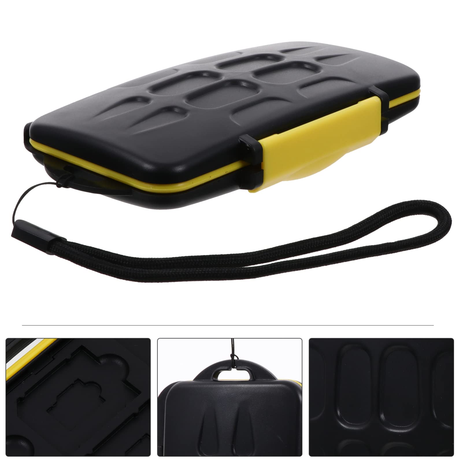 BELLIFFY 1pc Memory Card Storage Case Slots Organizer for Cameras and Phones Lightweight and Drop Resistant Carrying Box for