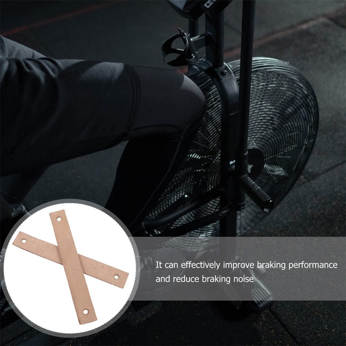 OUNONA 5 Ensembles Plaquettes De Frein Vélo De Sport Matériel Sport Bloc Leviers Rotors Trousse Freins De Vélo D'appartement De Frein De Fitness Peau De Vache 2 Pièces * 5
