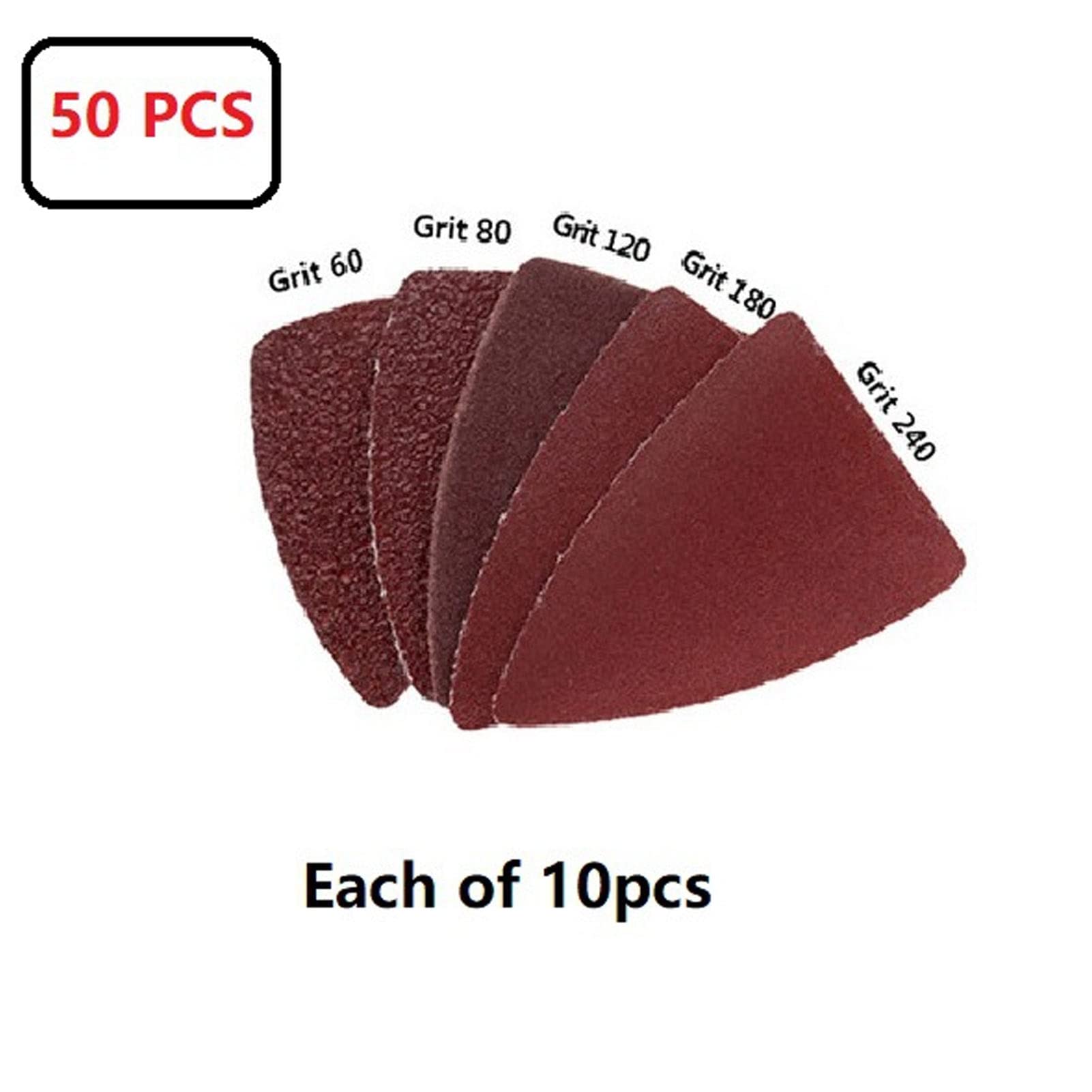 Oscillating Sandingpaper Sanding Disc Kit, Great Compatibility Sanding Pads Set 5 Types ABS for Sander Machine