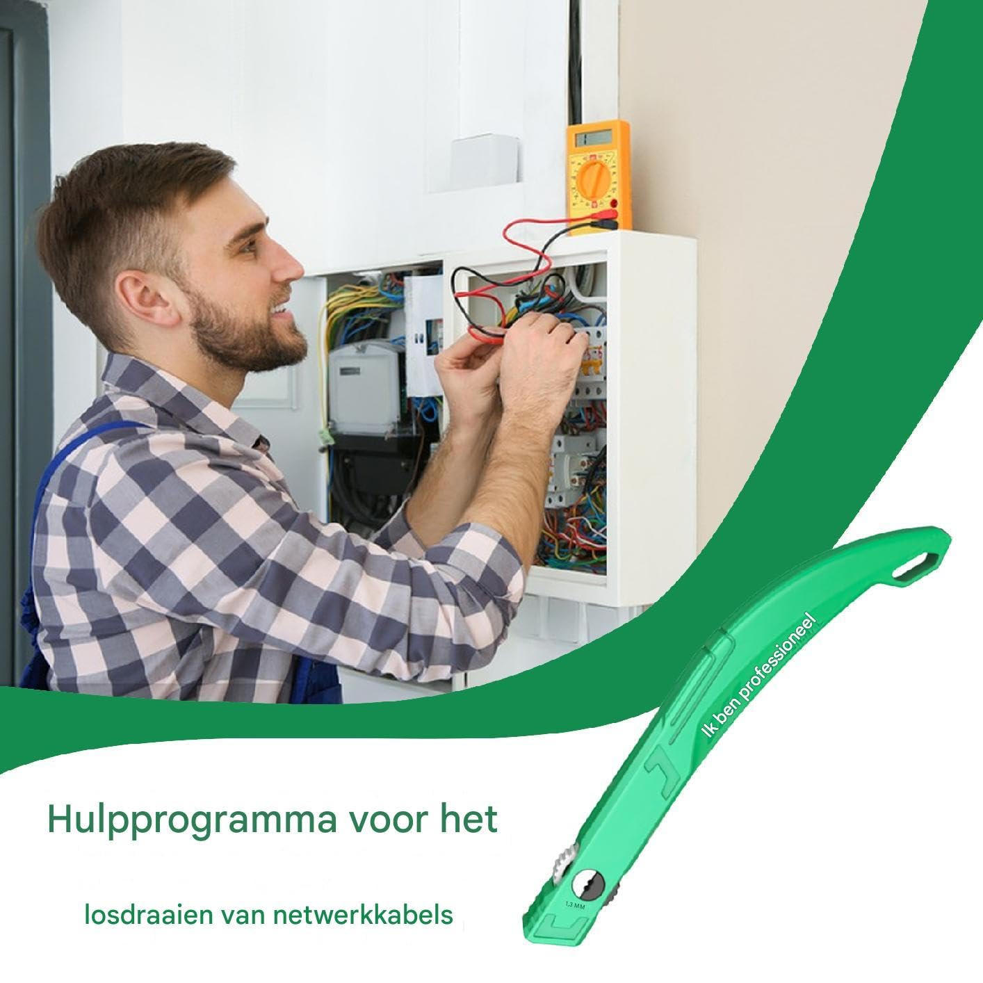 Netzwerkkabel Untwist Tool | Netzwerkkabel Twisted Wire Separatoren - Ethernet Werkzeug, 1,3 mm Engineer Drahtgrenze, Kammkabel oder Drähte bis 1,3 mm, Netzwerkkabel Untwisting Tool hat ein