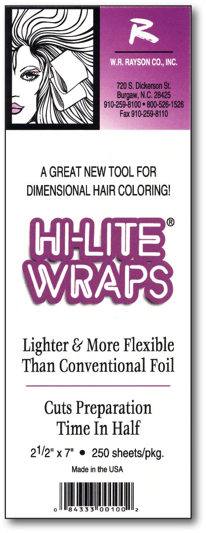 Hi-Lite Wraps 2.5 x 7, 250 Sheets Per Box