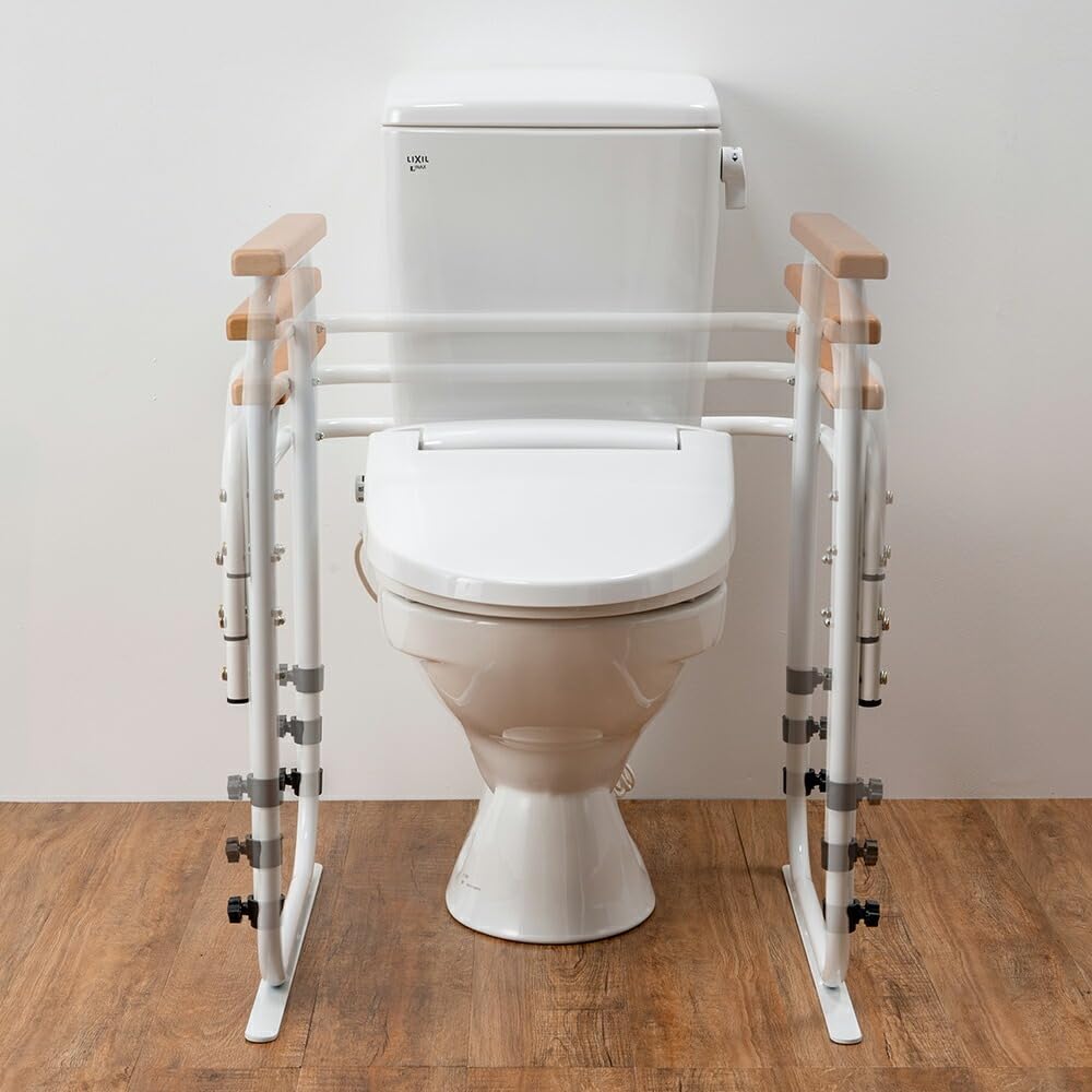Amazon.co.jp: トイレ 手すり 介護用 洋式トイレ用、置くだけ 工事不要