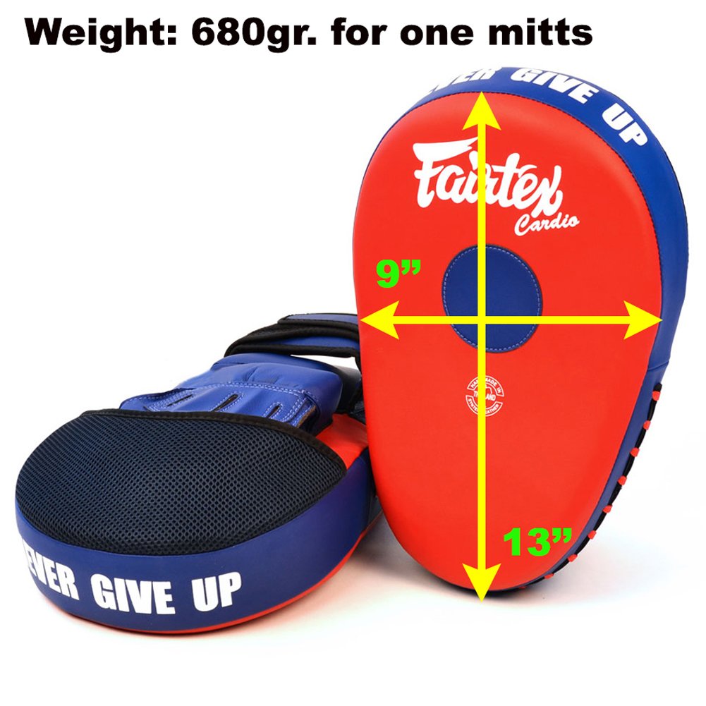 Fairtex FMV13 Focus Mitts Muay Thai Pads Thai Boxing Red