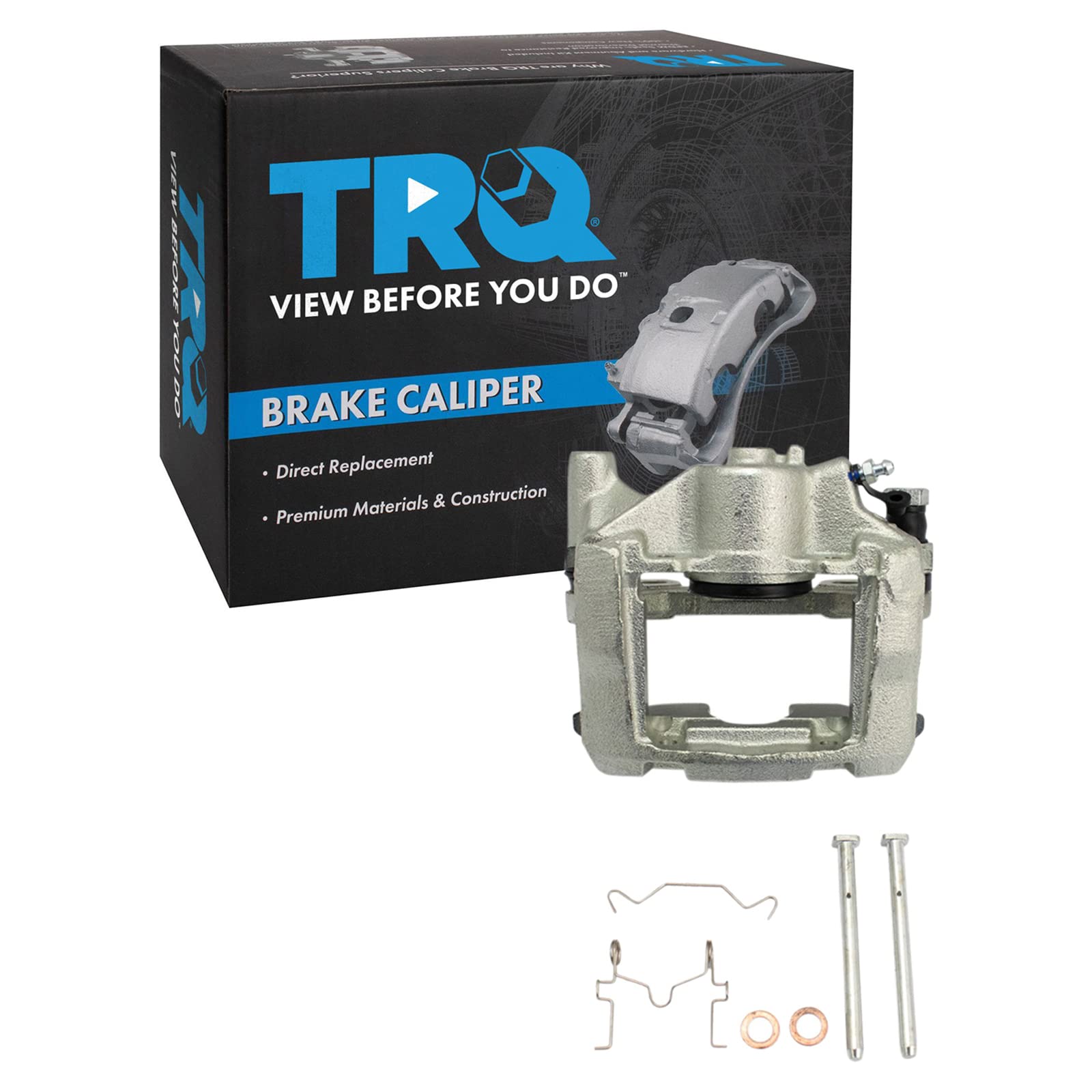 TRQ Rear Right Brake Caliper w/Bracket Passenger Side