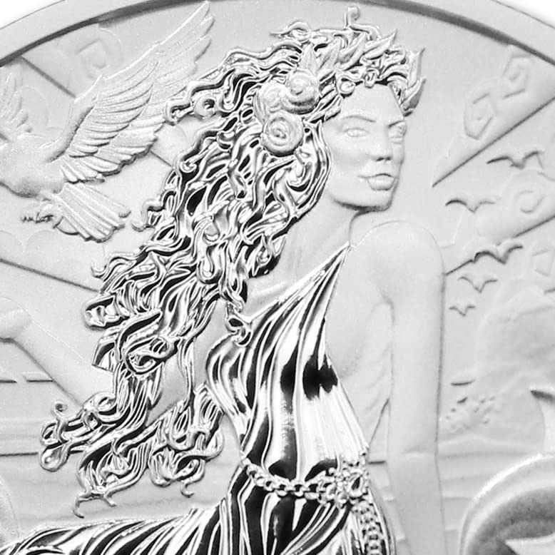2022 P 1 oz Tuvalu Silver Gods of Olympus Series: Aphrodite Coin