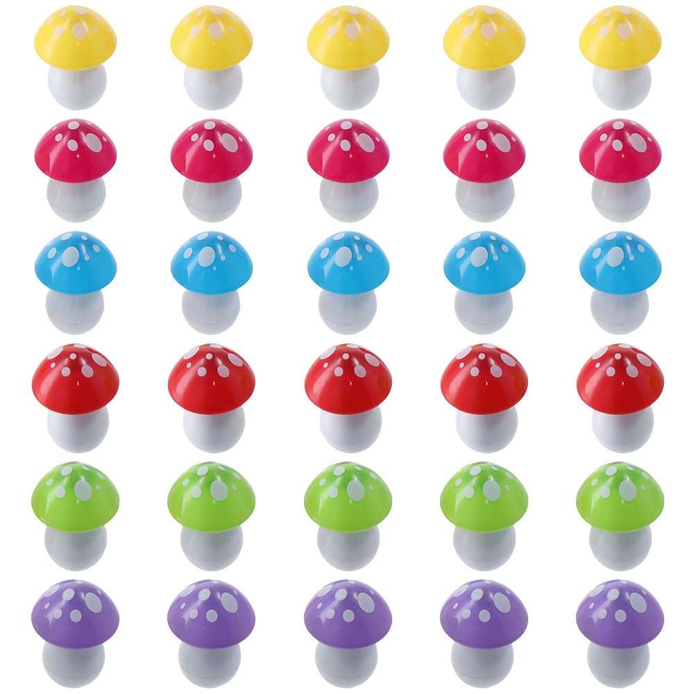 dohobby 30Pcs Mushroom Ballpoint Pen, Cute Cartoon Retractable Ball Pen, Smooth Writing For Journaling Bule Ink