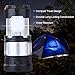 2 Pack Outdoor Camping Lamp, Portable Outdoor Rechargeable Solar LED Camping Light Lantern Handheld Flashlights with USB Charger, Perfect Hiking Fishing Emergency Lights - (2 Pack-Black)