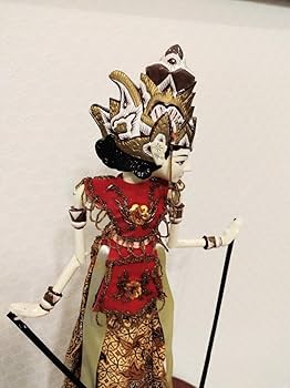 『インドネシア伝統的人形劇 ワヤン・ゴレ』 操り中古人形７体 アンティーク人形 インドネシア伝統的人形劇 ワヤン・ゴレ』 操り中古人形7体