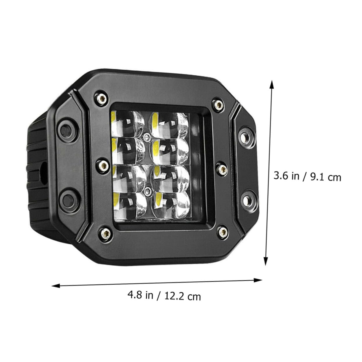 Hemobllo 2 pezzi Luci LED Impermeabili per Suv e Camion per Illuminazione Notturna e Lavoro Off Road per Veicoli e Attività All Aperto