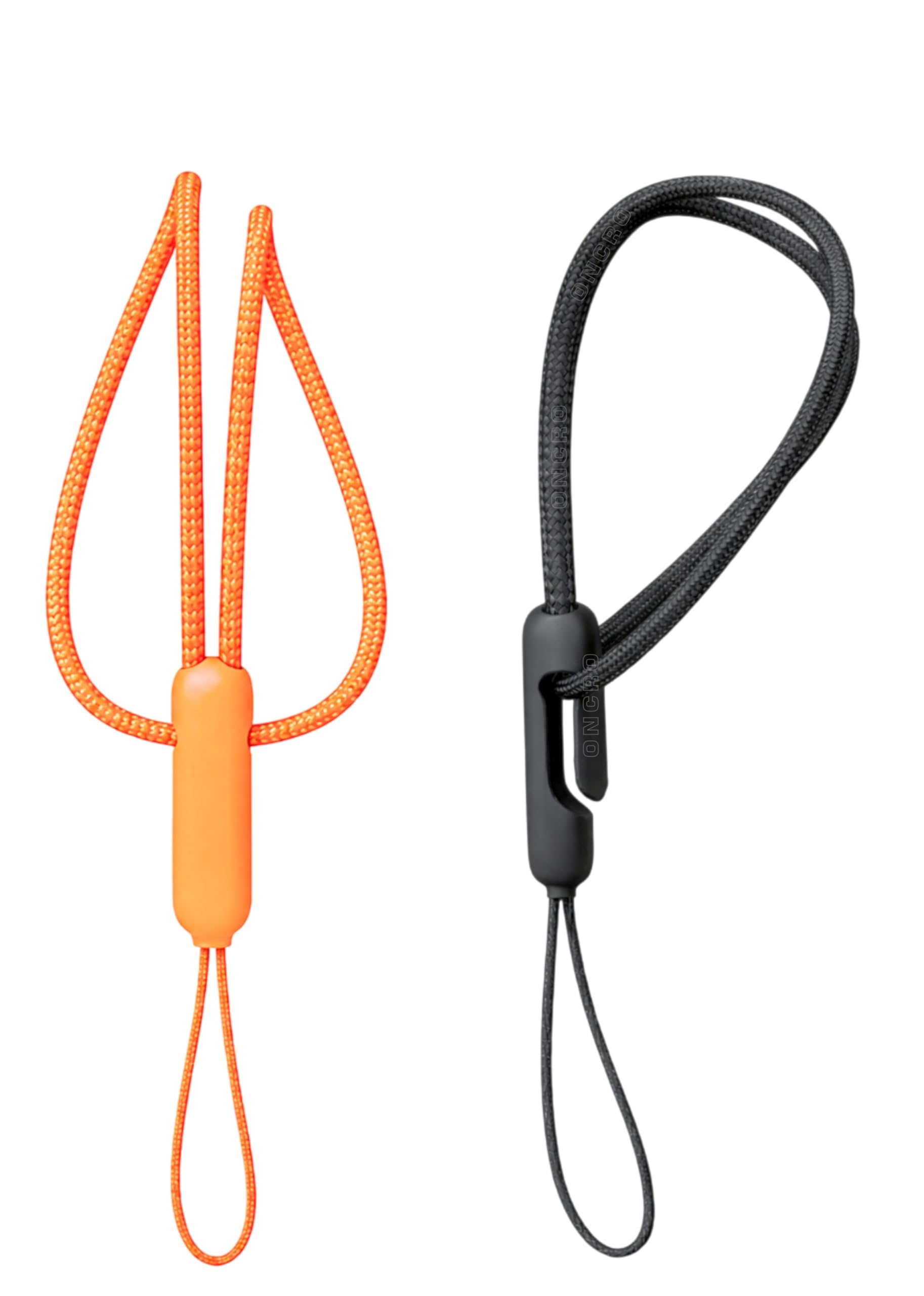 pack of 2 neon orange & black adjustable lanyard compatible with air pods pro 2nd phone case, cameras, usb drive, keychain generation earbuds wireless bluetooth headphones anti-drop rope clip