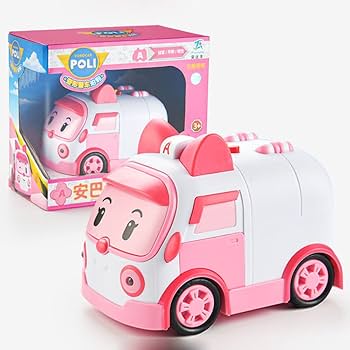 Amazon.co.jp: ピンクの琥珀色の救急車L15CMInertiaAuto Toy