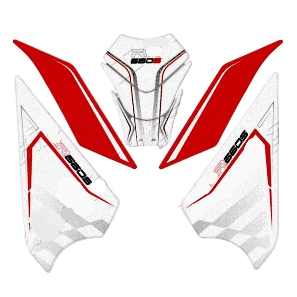 Protection réservoir moto RR660S : tampon de protection et autocollants de réservoir essence