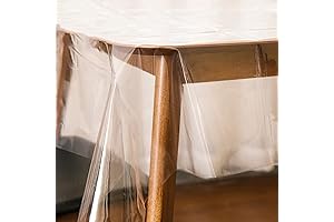 LIBERECOO Clear PVC Tablecloth: Crystal-Clear Protection for Your Tabletops