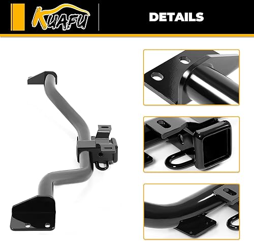 Miniatura 5 de KUAFU Enganche de remolque clase 3 de 2 pulgadas compatible con Buick Enclave Chevrolet Traverse GMC Acadia Limited Saturn Outlook todos los estilos