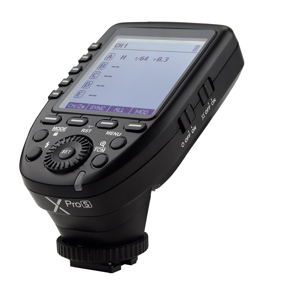 Godox Xpro-S Disparador a Distancia de Flash TTL con Sistema Inalámbrico de Godox X 2.4G, 1 / 8000s, HSS, TTL, para Sony a7II, a7, a99, ILCE-600L, a9, A7R, A7RII, a350, DSC-RX-10, etc