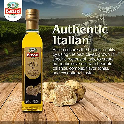 Black & White Truffle Oil Bundle In Large 8.5 Fl Oz Bottles By Basso #TOP7
