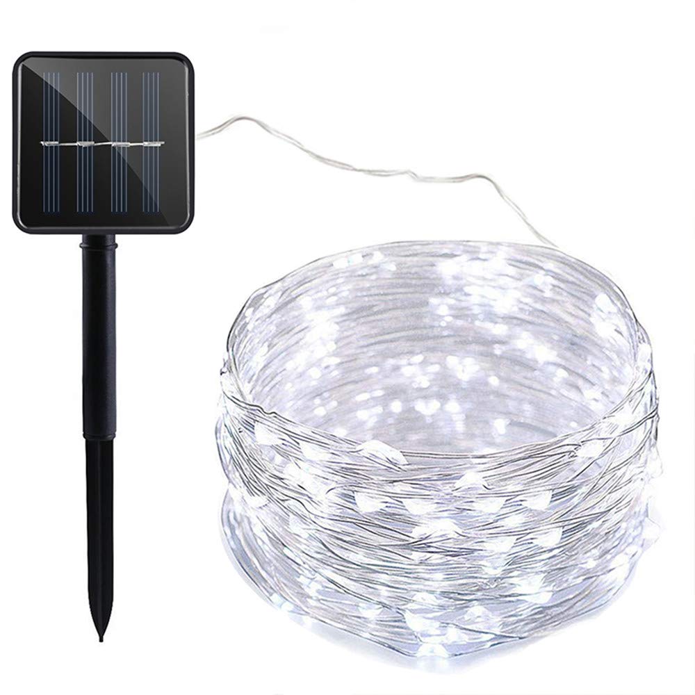 Berocia Solar String Lights Outdoor Garden Waterproof LED Copper Wire Lighting Decorative Fairy Lights 200 LED 8 Modes Outdoor Indoor Garden Lights for Patio Gate Yard Tree BBQ Party 22M 72ft