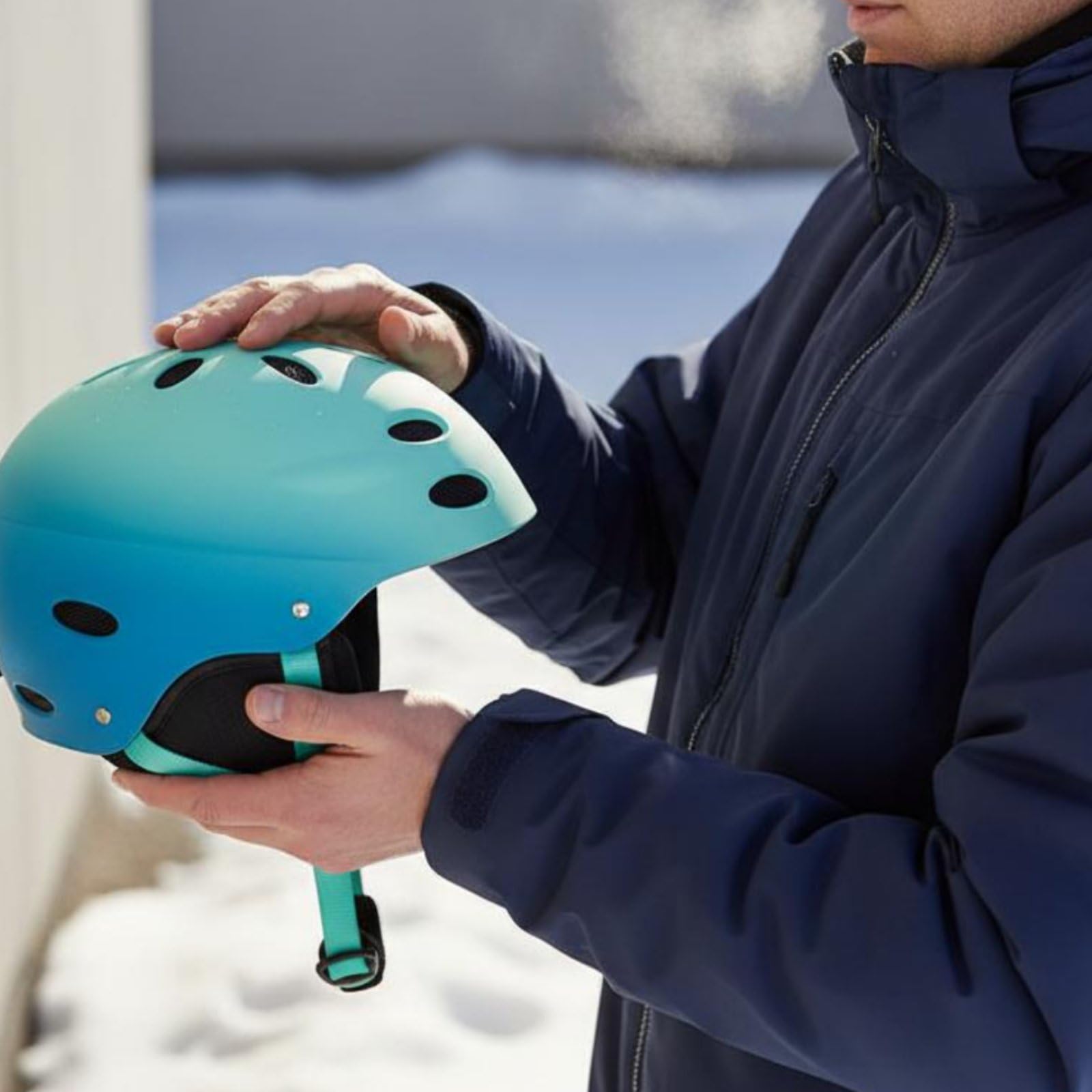 Casco da Sciistica Adulto Anti Penetrazione Casco Ski Symbol Prese d’ventilazione Copricapo Rigido per Adulti, Montagna