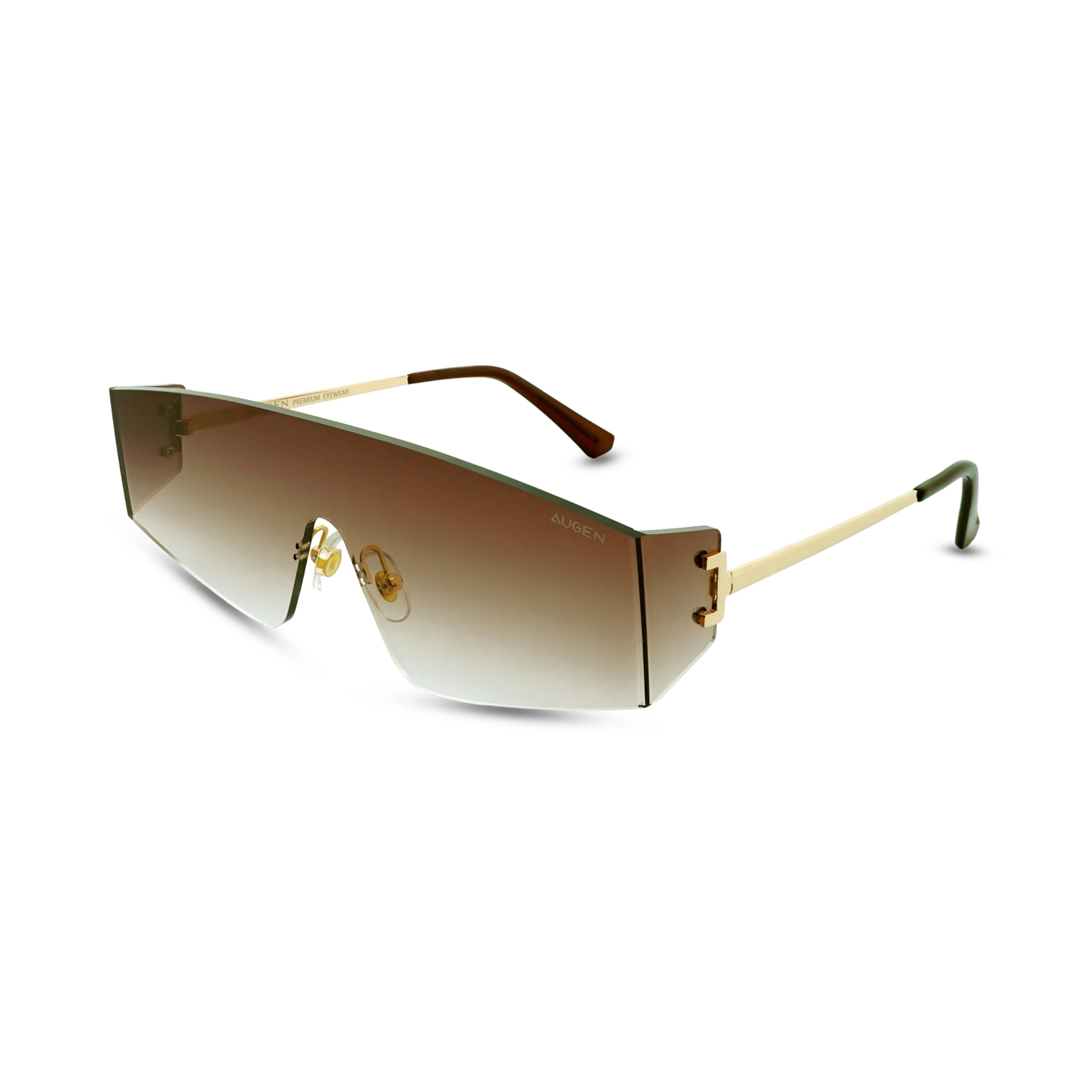 Rimless Oversized Shield Sunglasses for Men & Women | UV400 Protection | Unisex Wrap Around Visor Shades for Driving, Cycling, Sports & Fashion | Retro Futuristic One-Piece Lens (M247)-image-13