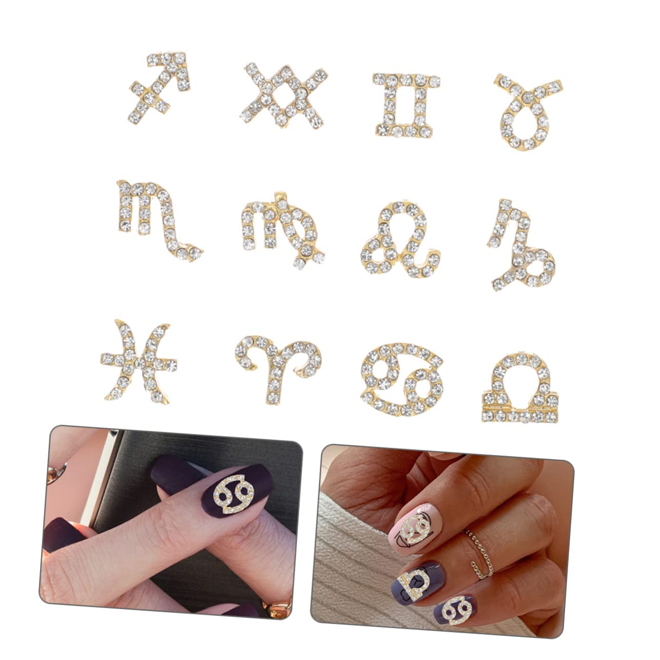 CALLARON 5 ensembles Accessoires Pour Ongles En Métal Breloques Pour Manucure En Strass Breloques Pour Nail Art Pour Ongles En Strass Bijoux Pour es pièces * 5