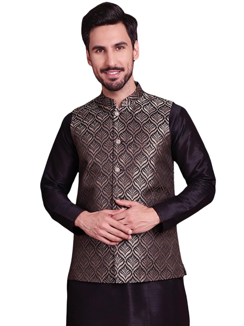 jompers Woven Design Nehru Jacket-picture-15
