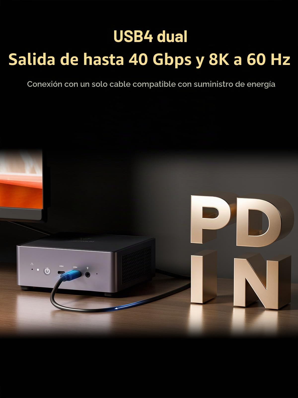MINISFORUM DeskMini UM790 Pro Mini PC AMD Ryzen 9 7940HS Barebones versión sin RAM y SSD computadora personal, gráficos AMD Radeon 780M, 2 salidas HDMI (4K) 2 salidas USB4(DP |8K)