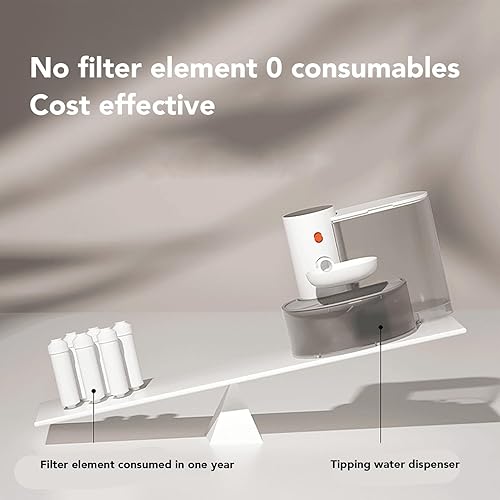 Miniatura 2 de Aramox Dispensador de agua inteligente para gatos, cuenco de agua automático para mascotas, 3 L, agua que fluye con batería recargable de 2000 mAh