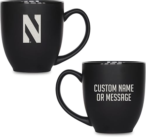 Miniatura 79 de Rico Industries NCAA Primary - Taza personalizada de 15 onzas, color negro mate, para bebidas calientes o frías Nebraska Cornhuskers