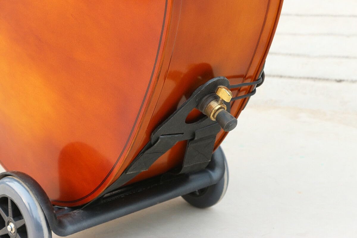 Kontrabasswagen, Bassrad, alternativer Transport, Trage-Saite, Bass-Wagen (schwarz)