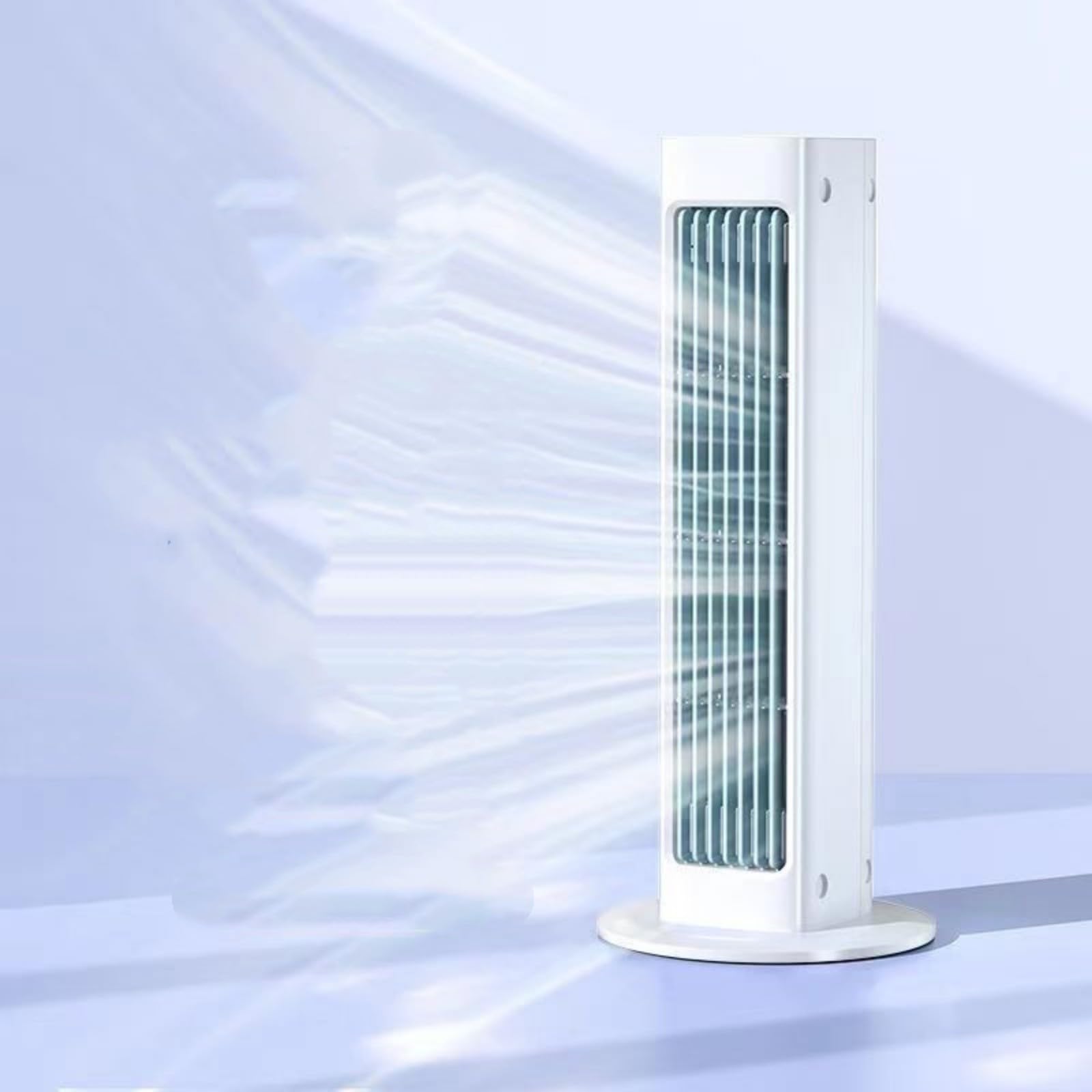 Ventilador de pared de alto rendimiento para una óptima circulación del aire con motor potente, control ajustable individualmente, ideal para salón, dormitorio y oficina, ahorro de espacio (blanco, 32