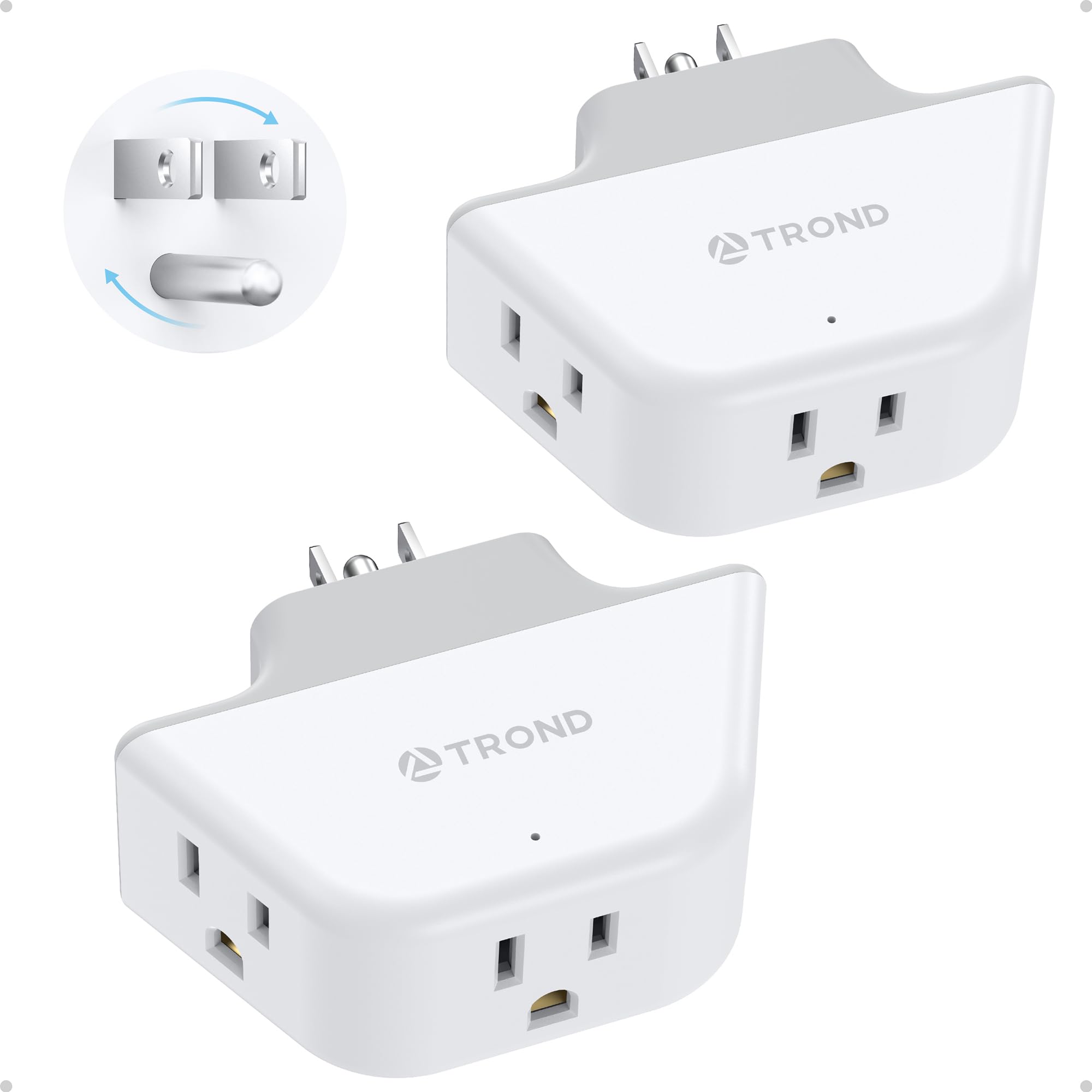 TROND 2-Pack Outlet Extender - Multi Plug Adapter -32 TROND 2-Pack Outlet Extender - Multi Plug Adapter -32