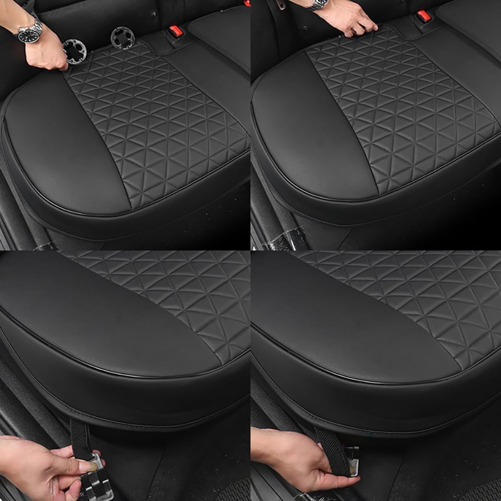 Coussin Siège Voiture pour Renault 5 E Tech Electrique 2024-2026 | Housse Imperméable en Cuir Tapis Protecteur Avant Arrière Antidérapant avec Poche coussin siege voiture housse couvre