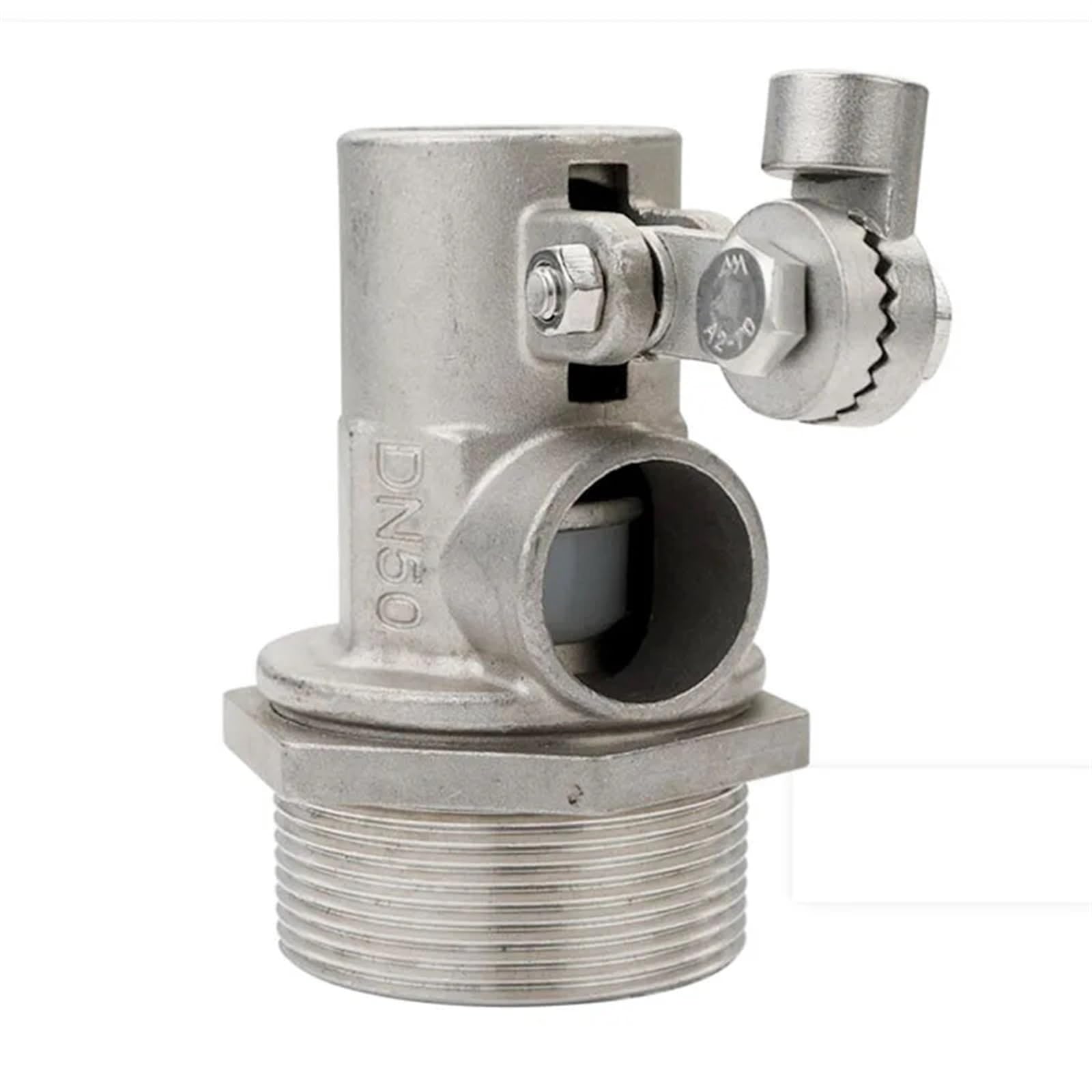 QRUYHBAJU Large DN50 Flow Floating ball valve water boiler Cold and Hot Water Tank Water level regulator Stainless Steel 304