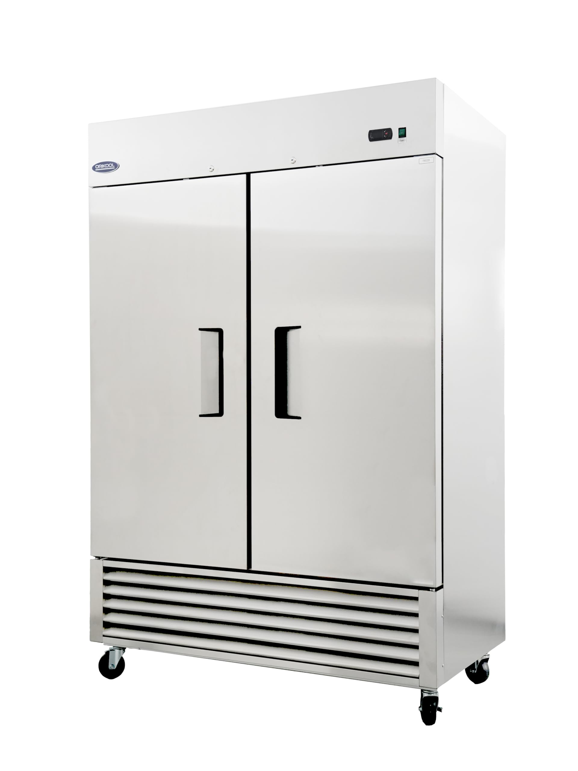 54" W Commercial Upright Reach-in Freezer, 49 Cu.ft with 2 Solid Door, Stainless Steel, ETL Certified, for Restaurant Kitchen Home Bar Shop, -10-10°F.