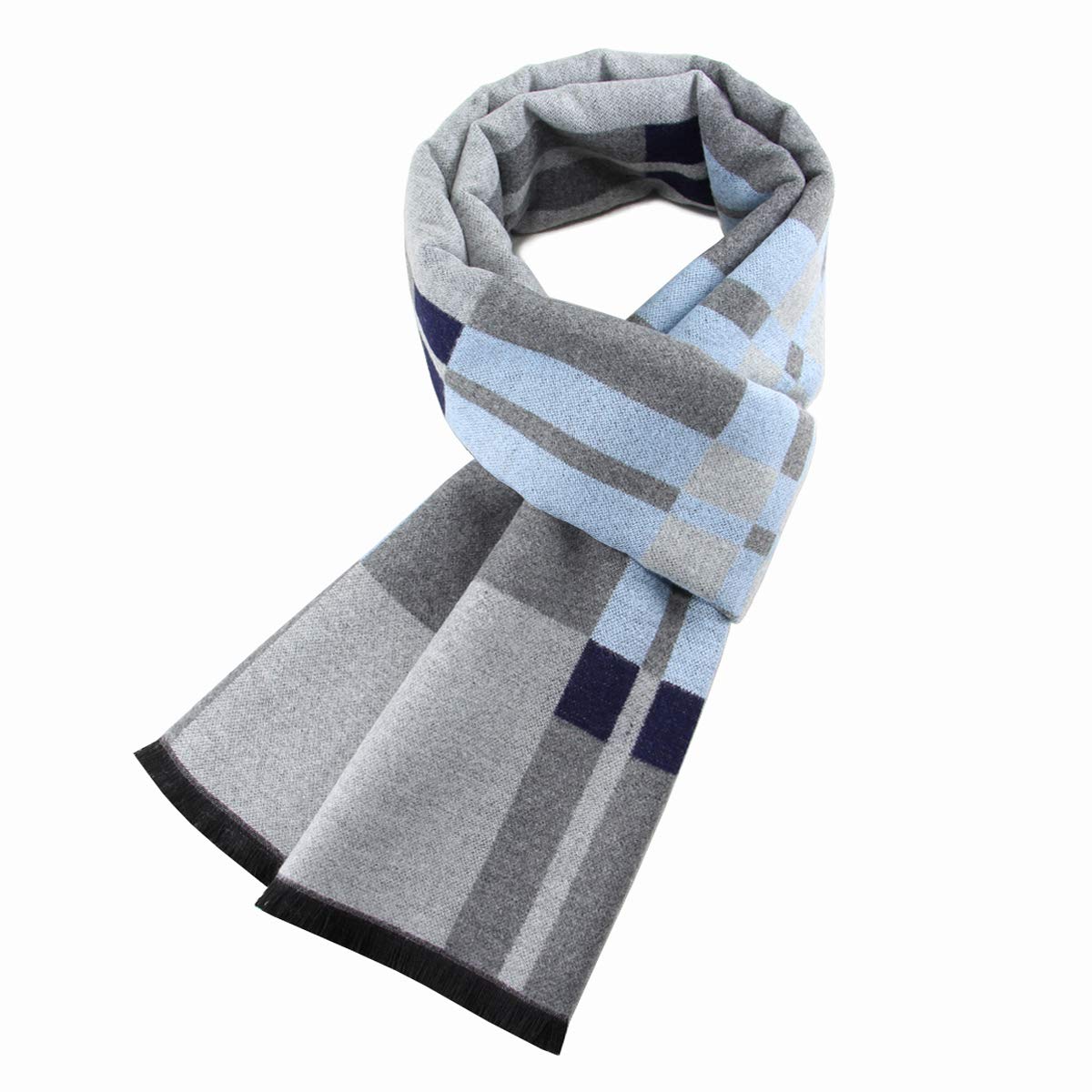 Herren Weich Warm Herbst und Winter Schal Komfortabel Eleganter Tartan Schals