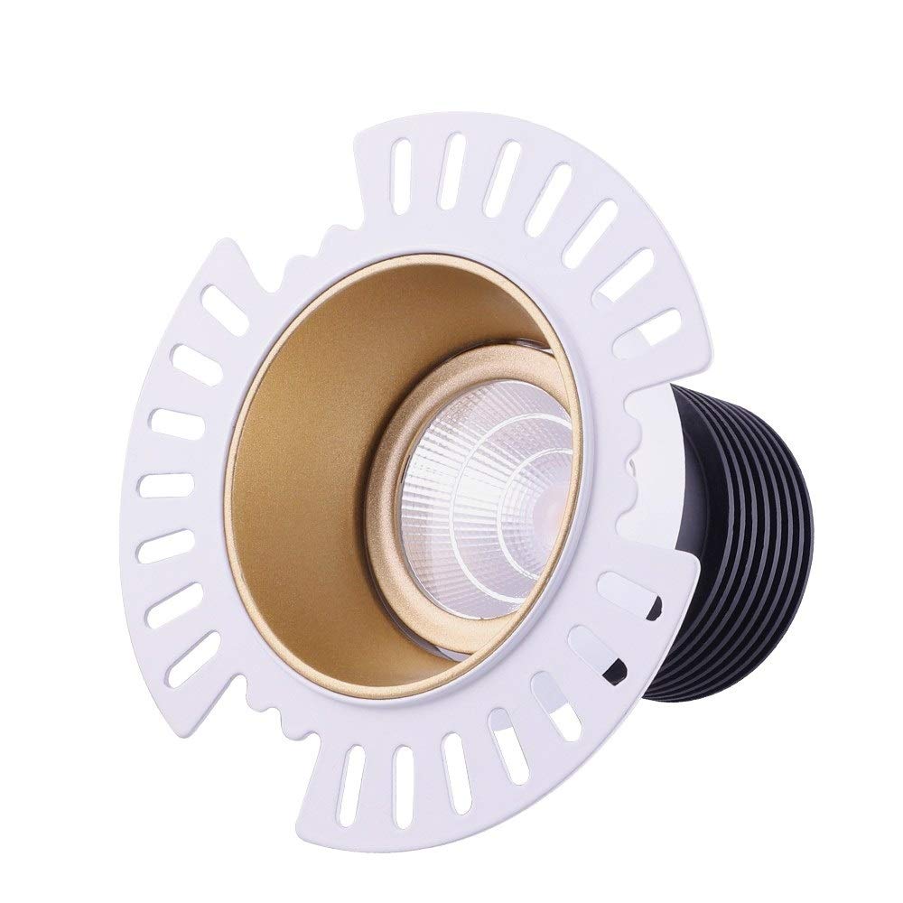 Panel de luz LED de 11W for techo Rejilla empotrada Foco integrado Redondo Antirreflejo Aluminio Ahorro de energía Lámpara de acento Lámpara de techo comercial Accesorio de iluminación empotrado Luz f