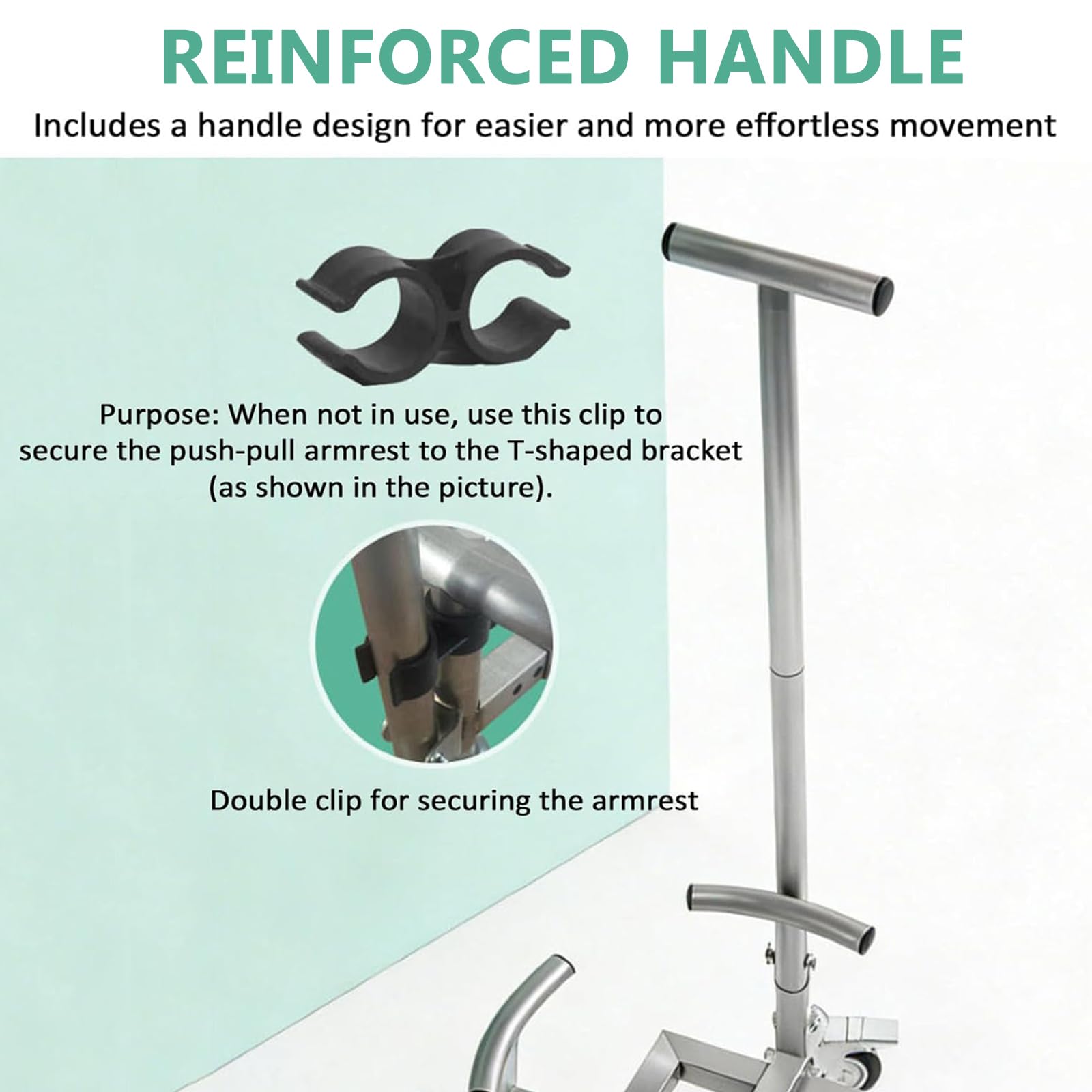 Carrello portavaso resistente, in acciaio inox, con ruote, diametro regolabile, corrimano e 5 ruote, supporta fino a 300 kg