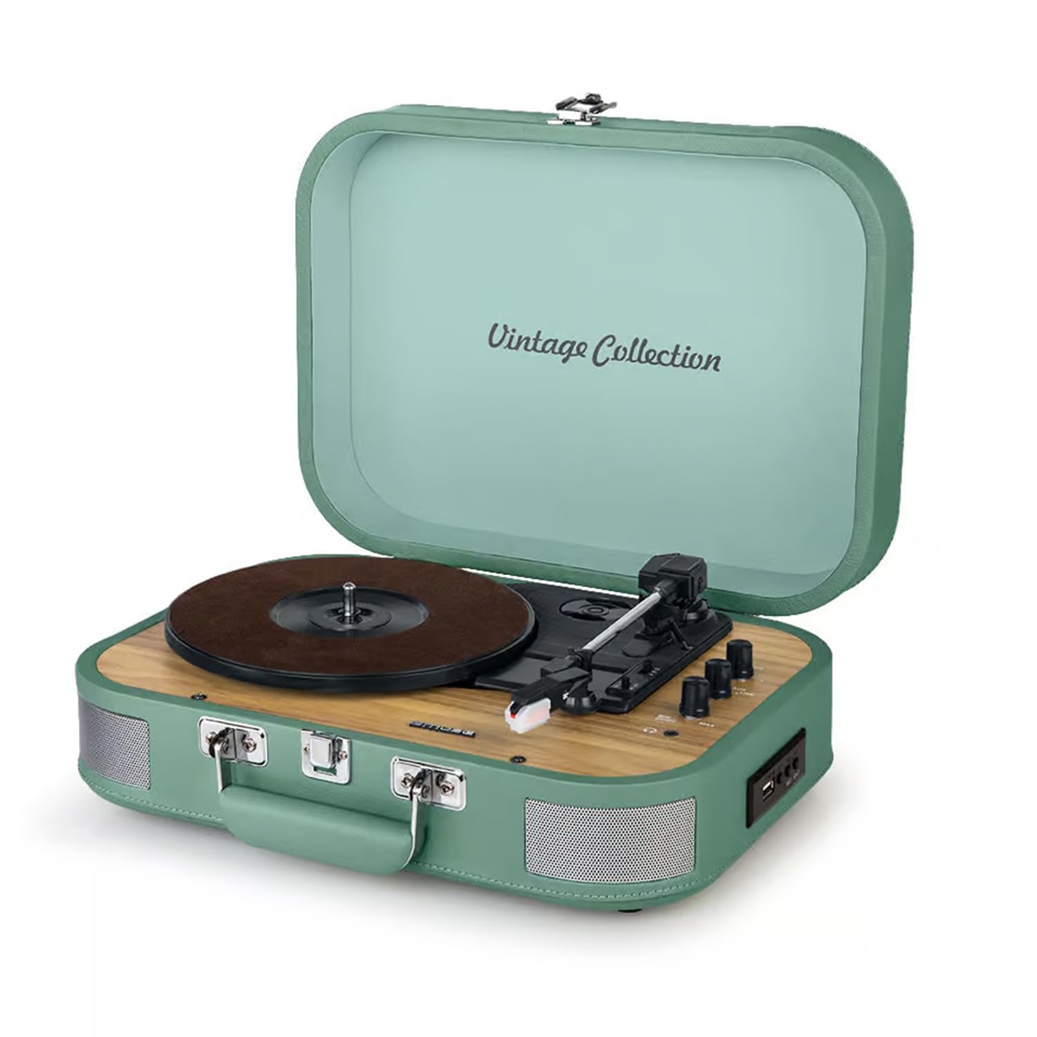 MT-201WG BT USB Green Stereo/USB/Bluetooth Turntable