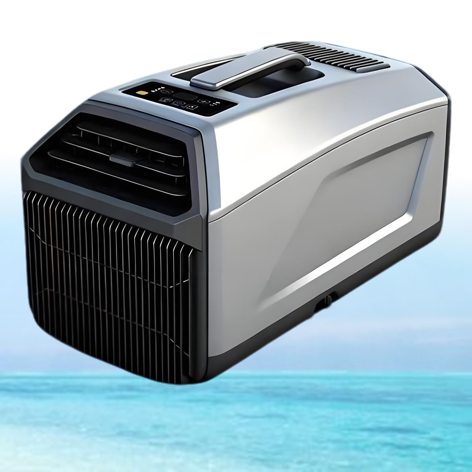 ExoticaBlend 4500BTU Camping Air Conditioner, Quiet Portable AC for camping, Car, Truck & Indoor Use, Cooling Rooms up to 53-86 Sq Ft Silver