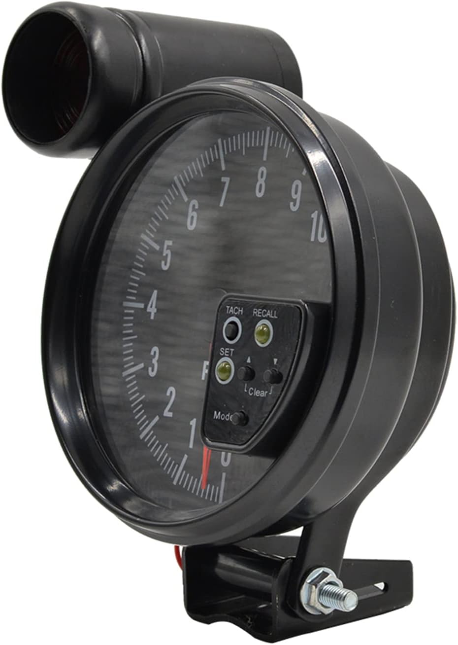 mewmewcat 5 inch Tachometer,5 Inch Tachometer Gauge Black 7