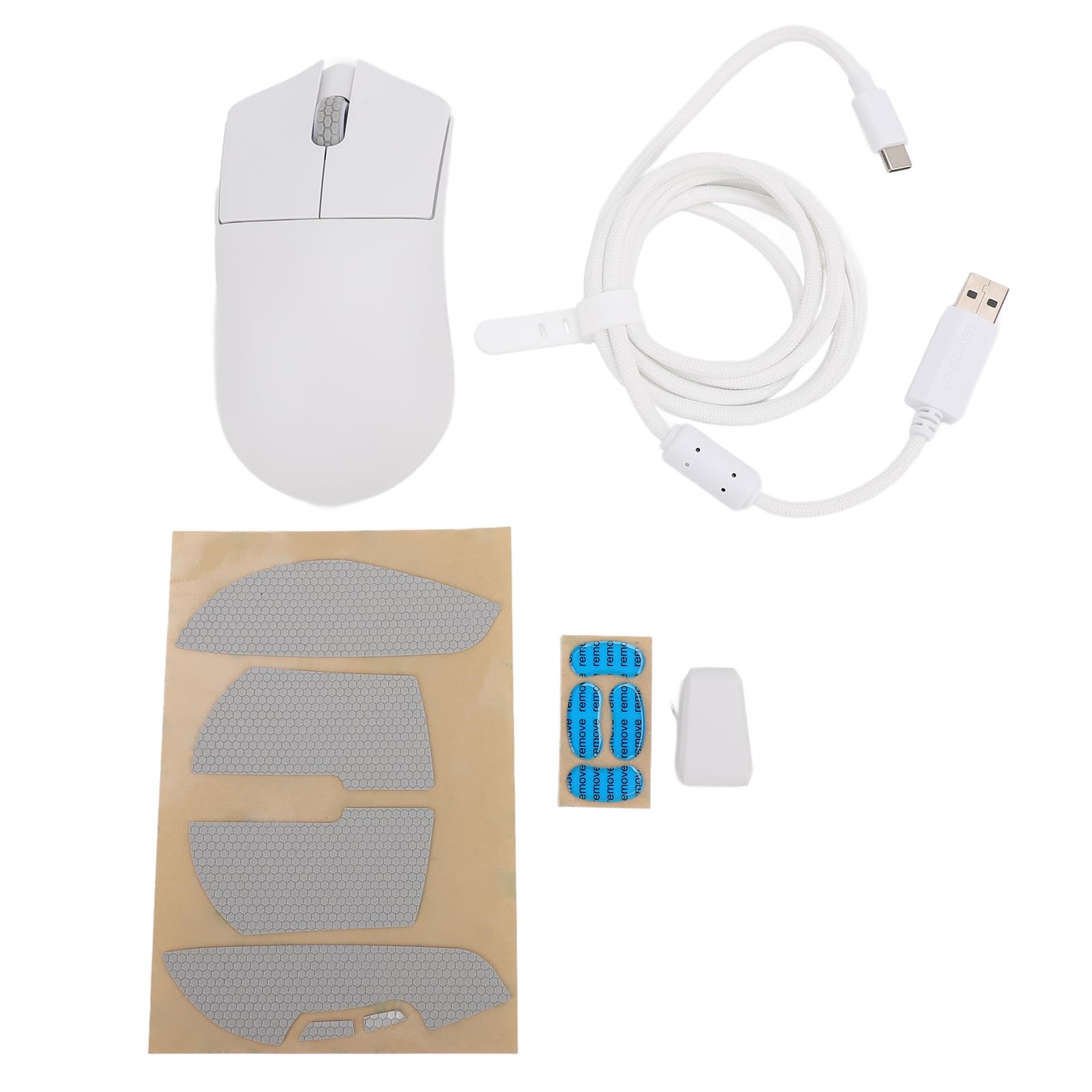 Bezprzewodowa Mysz do Gier, Przenośna 3 Tryby 2,4 GHz USB C Mysz Bluetooth 5.0, Programowalna Mysz do Gier Komputerowych 26000 DPI