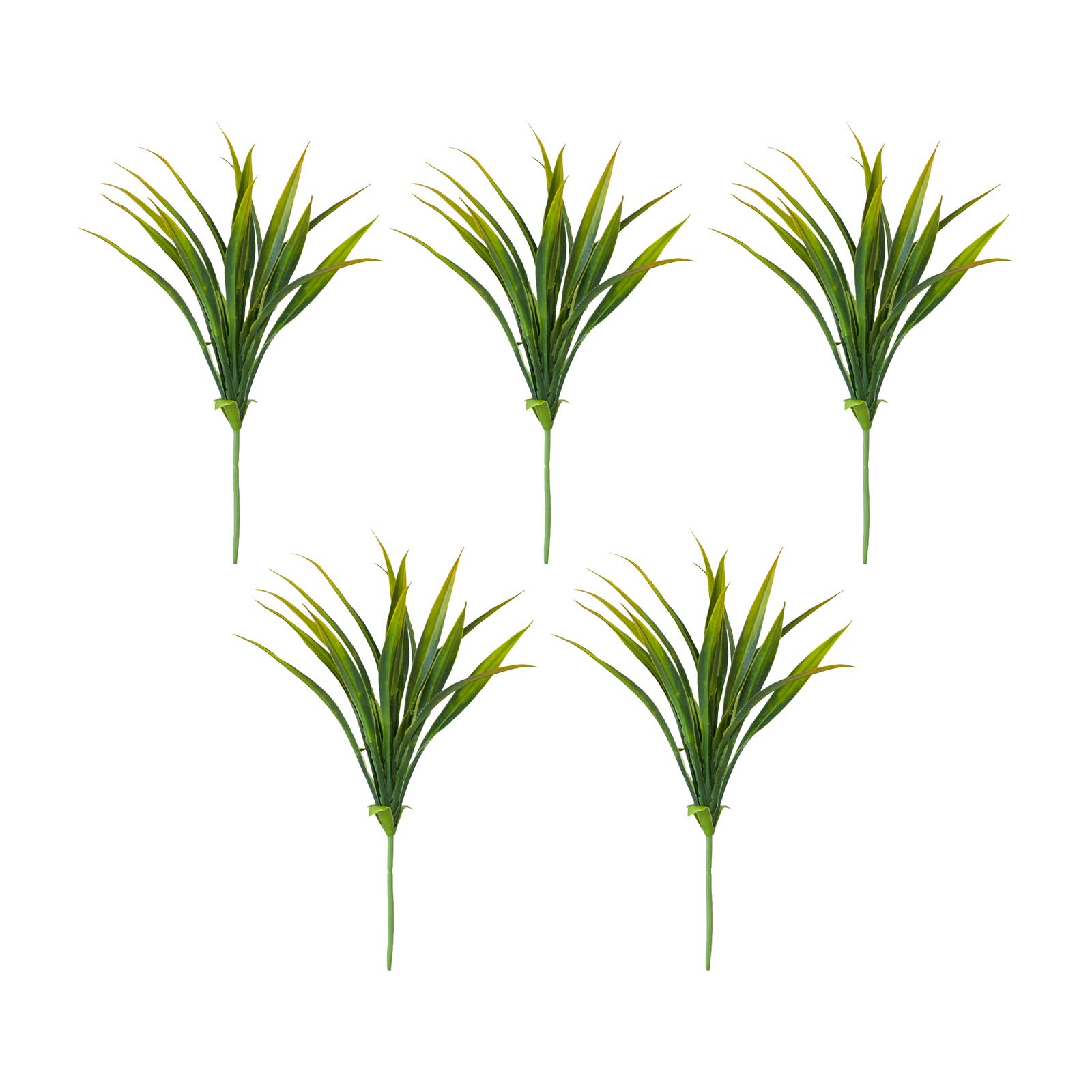 Kangnice 2pcs Highly Detailed Faux Orchids Plant with Ground Stake Elegant Bendable Stems for Wedding Party Centerpieces Artificial Orchids Grass