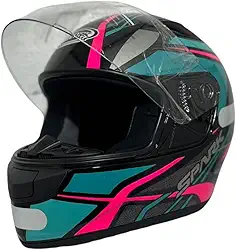 Capacete Masculino Feminino Ebf Spark Spider Rosa Tifany Brilhante