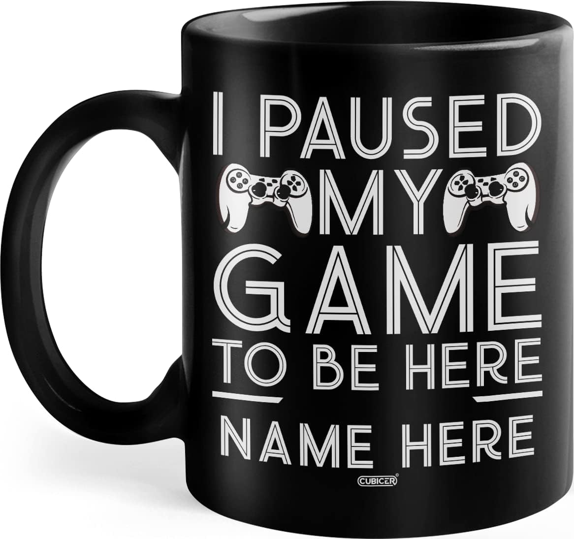CUBICER Personalized Black Ceramic Coffee Mug Mugs With