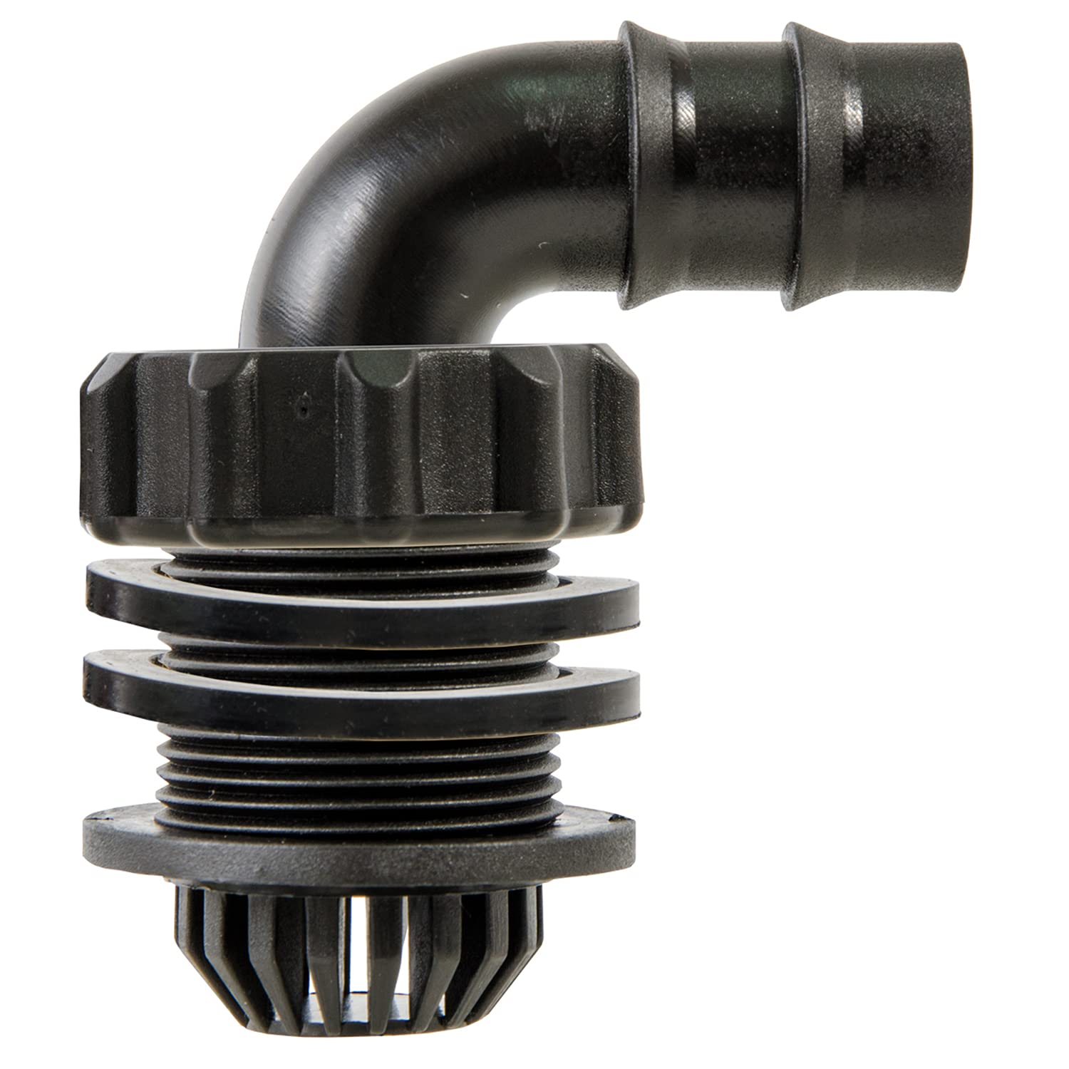 Active Aqua GFEH1 3/4" Grow Flow Elbow Kit (6/Pk) Hardware, Black